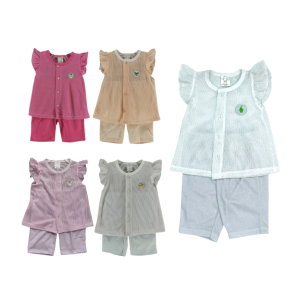 Pink Eyelet Blouse & Pants Set (3-18 months)