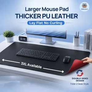 Large Mousepad Keyboard Mat Thick Leather Portable Anti-slip Smooth Mouse Pad Pu Leather Waterproof