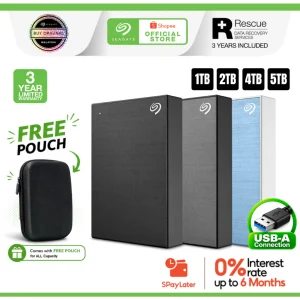 Seagate One Touch External HDD with Password Protection - USB 3.0 for Windows and Mac / Hard Drive