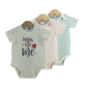 Unisex Short Sleeve Cotton Romper (0-18 months)