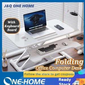 Laptop Stand Upright Office Desk Lifting Work Table Laptop Desk Adjustable Raised Stand Table Suitable For