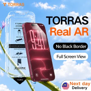 TORRAS【New AR】Anti-Reflective HD Tempered Glass iPhone Duo 18 17 16 15 14 13 Pro Max Screen Protector