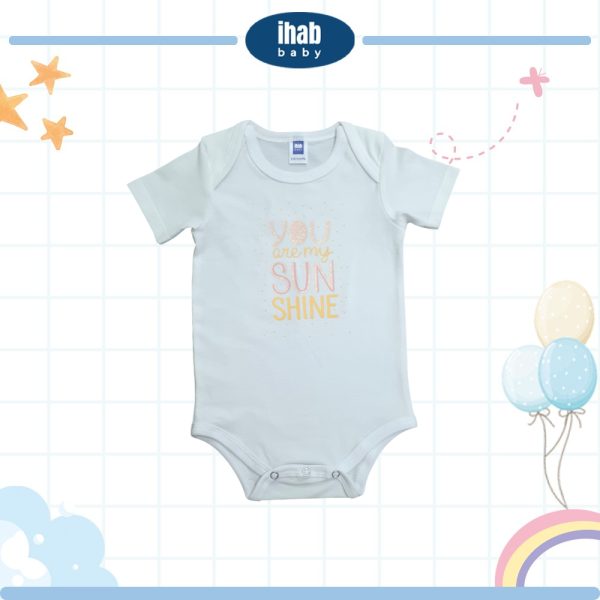 Unisex Short Sleeve Cotton Romper (0-18 months) - Image 2
