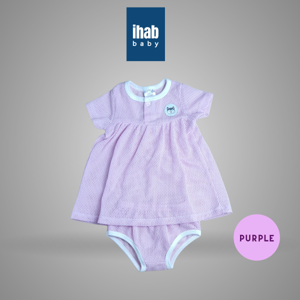 Eyelet Baby Romper with Skirt (0-18 months) - Image 4