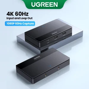 Ugreen 4K60Hz USB C HDMI Video Capture Card for Live Broadcast, Video Recording, Macbook, Windows, Linux