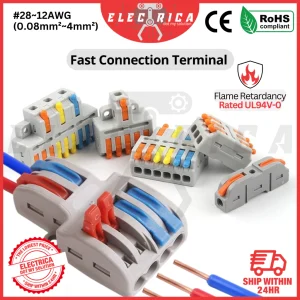 Fast Wire Cable Connector Reusable Spring Terminal Safe and Quick Connector Fast Connector