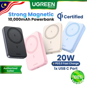 UGREEN 10000mAh Qi Magnetic Powerbank Wireless Fast Charging Magsafe PD 3.0 20W USB Type C 15W iPhone 18/17