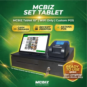 Mesin Cashier MCBIZ Digital POS System Tablet Printer Cash Drawer E Invoice LHDN Payslip HR Account MCBIZ