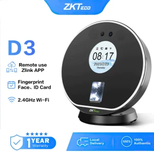 ZKTeco 3-in-1 Face Attendance Machine Biometrics Time Clock Punch Card Machine (Free Cloud-Software)