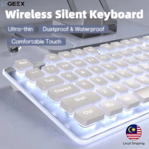 LT820 Silent Wireless Keyboard And Mouse Set for Laptop Office Use Waterproof Light Keyboard Bluetooth Pc