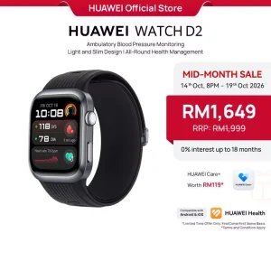 HUAWEI WATCH D2 Smartwatch | Ambulatory Blood Monitoring | Light and Slim Design | All-Round Health Management