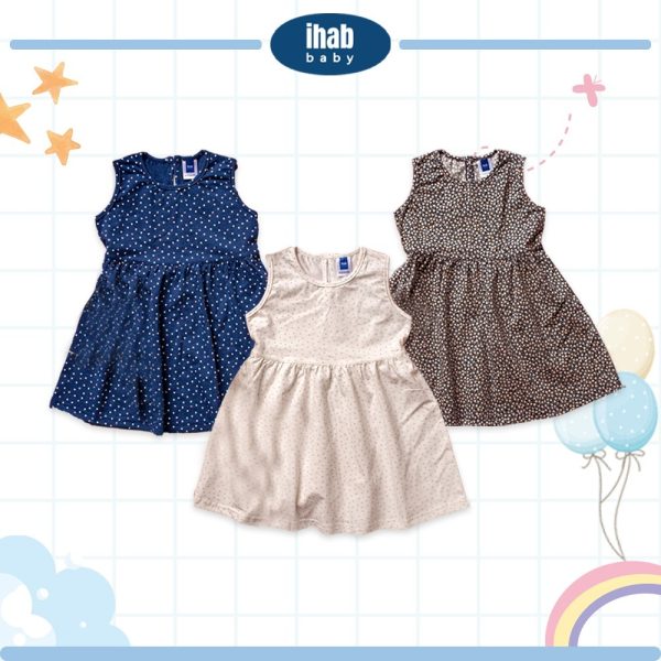 Flower & Polka Dot Dress (0-24 Months) - Image 5
