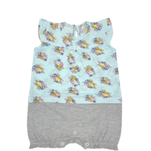 Cotton Short Sleeve Romper - Pink (0-24 months)