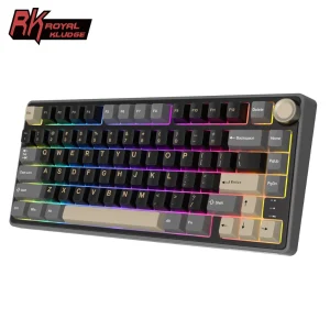 New RK Royal Kludge RK R75 Phantom Gasket Wired Mechanical Keyboard