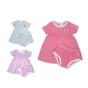 Eyelet Baby Romper with Skirt (0-18 months)