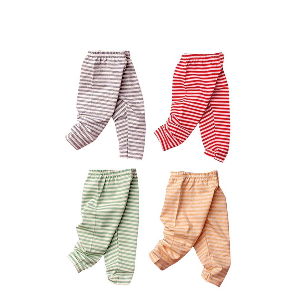 Striped Cotton Spandex Leggings
