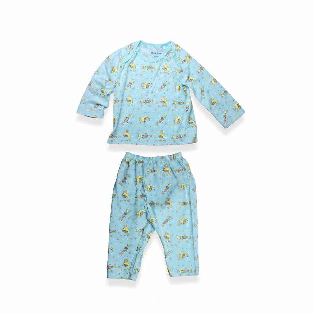 Cotton Long Sleeve Suit & Pants Set
