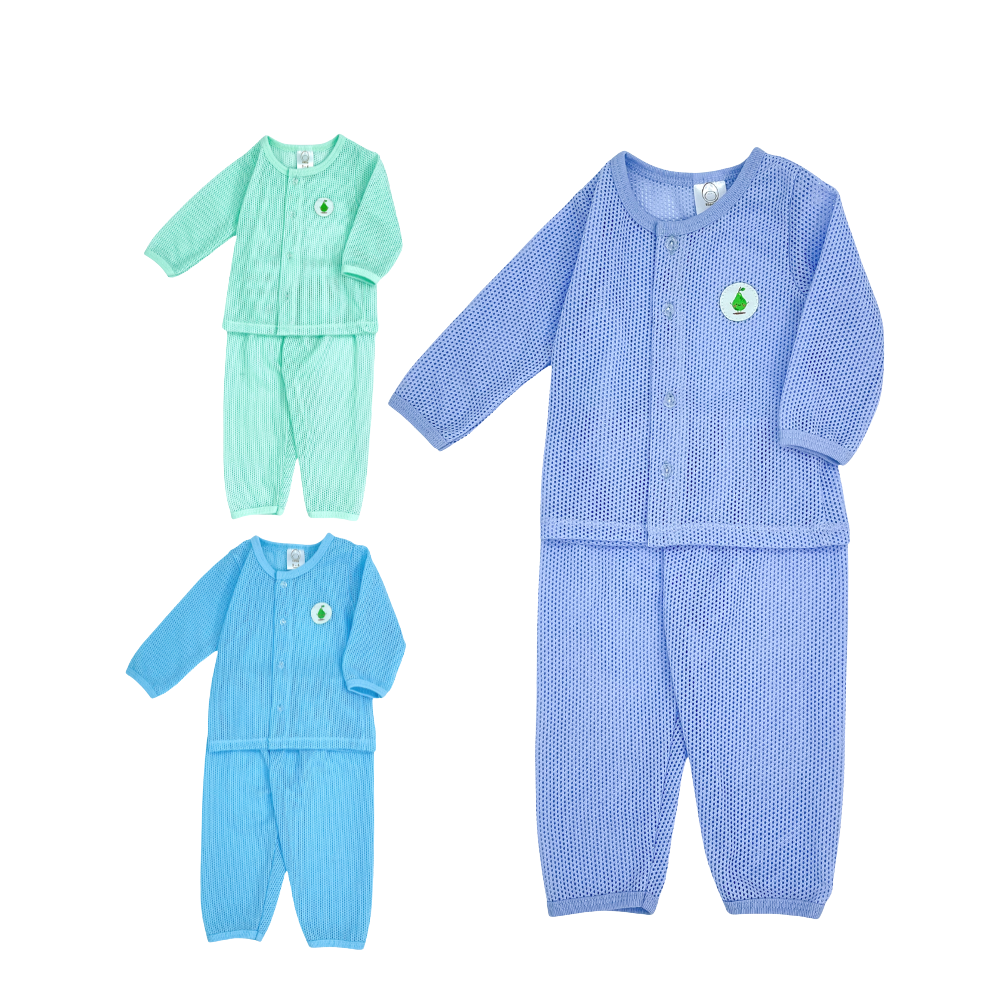 Eyelet Baby Suit Long Sleeve