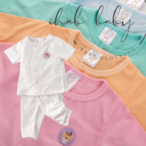 Unisex Cotton Short Sleeve Suit & Long Pant