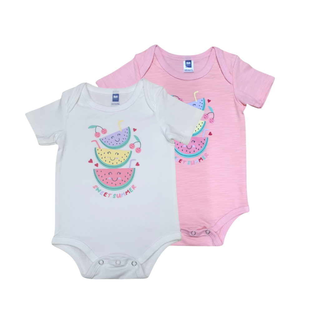 Unisex Short Sleeve Cotton Baby Romper