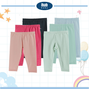 Striped Cotton Spandex Leggings (Kids) - 18-24 Months, Lt Blue