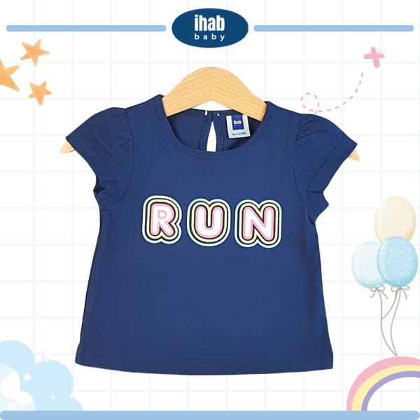 Dark Blue Printed Short Sleeve T-Shirt (0-24 months)
