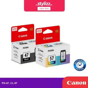 Canon Ink for PG-47 Black CL-57 Color CL-57s Color Small Cartridge PG47 - for Printer E410 E470 E4270 E4570