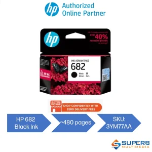 HP 682 Black OR Tri-Color Original Ink [3YM77AA & 3YM76AA]