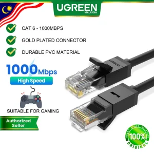 UGREEN Cat 6 Ethernet Patch Cable Gigabit RJ45 Data LAN Fast Network Internet Wire Gaming MacOS PC Laptop