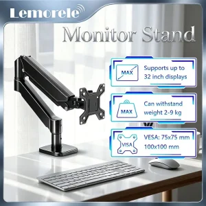 Lemorele Monitor Stand 17-32 Inch Bearing 10kg Laptop Stand 360° Multi-Direction Adjustable