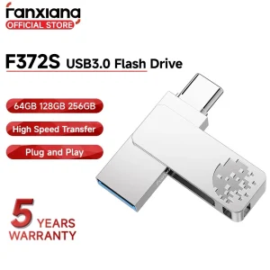 Fanxiang F372S Flash Drive USB 3.2 Gen1 Pendrive USB A Type C OTG 150MB/s IPX8 Waterproof Metal Mini
