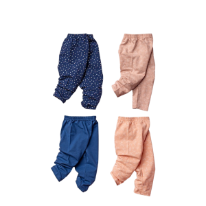 Striped Cotton Spandex Leggings (Kids) - 18-24 months, Navy Love