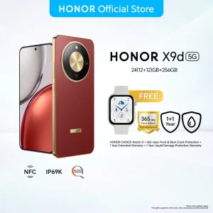 HONOR X9d 5G Smartphone 24(12+12)GB+256/512GB 108MP OIS+EIS | OLED | 8300 mAh Reverse Charge | IP69K | SGS