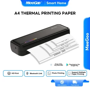 MeeGoo Portable Printer Inkless High-Definition Printing 200DPI Multifunctional Thermal Printer
