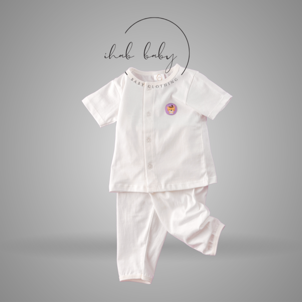 Unisex Cotton Short Sleeve Suit & Shorts (0-18 months) - Image 5