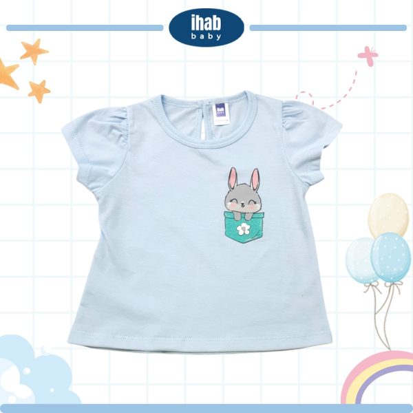 Toddler Girl Cotton Short Sleeve Rabbit T-Shirt (3-5yrs) - Image 2