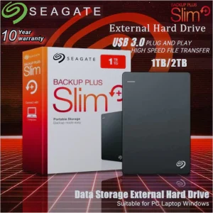 Seagate External Hard Drive 1TB/2TB HDDwith USB3.0,High speed External Hard disk for PC Laptop, Portable &