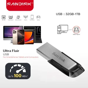 SanDisk® Ultra Flair USB 3.0 Flash Drive (16GB/32GB/64GB/128GB/256GB/512GB/1TB)