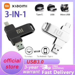 Original 2-in-1 USB Micro Type-c 32GB 64GB 128GB 256GB 512GB 1TB 2TB Flash Drive Pendrive for Android
