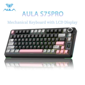 AULA S75PRO DIY Customization for Office and Gaming Keyboard Mechanical Keyboard 80Key Bluetooth/2.4G/USB-C