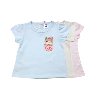 Cat Print Cotton T-Shirt (3-5yrs)