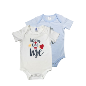 Unisex Short Sleeve Cotton Romper (0-18 months)