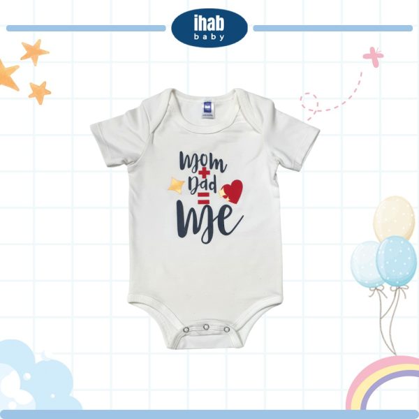 Unisex Short Sleeve Cotton Romper (0-18 months) - Image 2