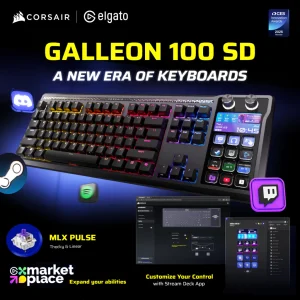 CORSAIR GALLEON 100 SD Stream Deck-Integrated Mechanical Keyboard