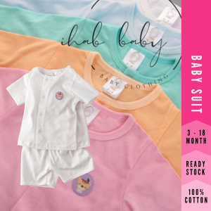 Unisex Cotton Short Sleeve Suit & Shorts (0-18 months)
