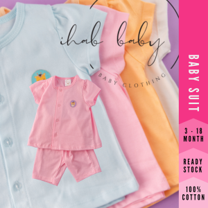 Baby Girl Cotton Blouse & Pants Set (0-24 months)