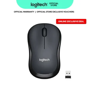 Logitech M220 SILENT Wireless Mouse, 2.4 GHz with USB Receiver, 1000 DPI Optical Tracking, 18-Month Battery