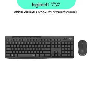 Logitech MK295 Silent Wireless Mouse & Keyboard Combo with SilentTouch Technology, Full Numpad,Advanced