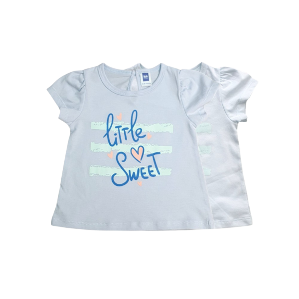 Pink Cotton Short Sleeve T-Shirt (0-36 months)