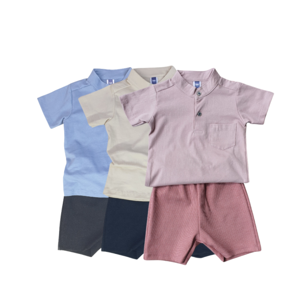 Cotton Short Sleeve Shirt & Pants Set (0-24 months)